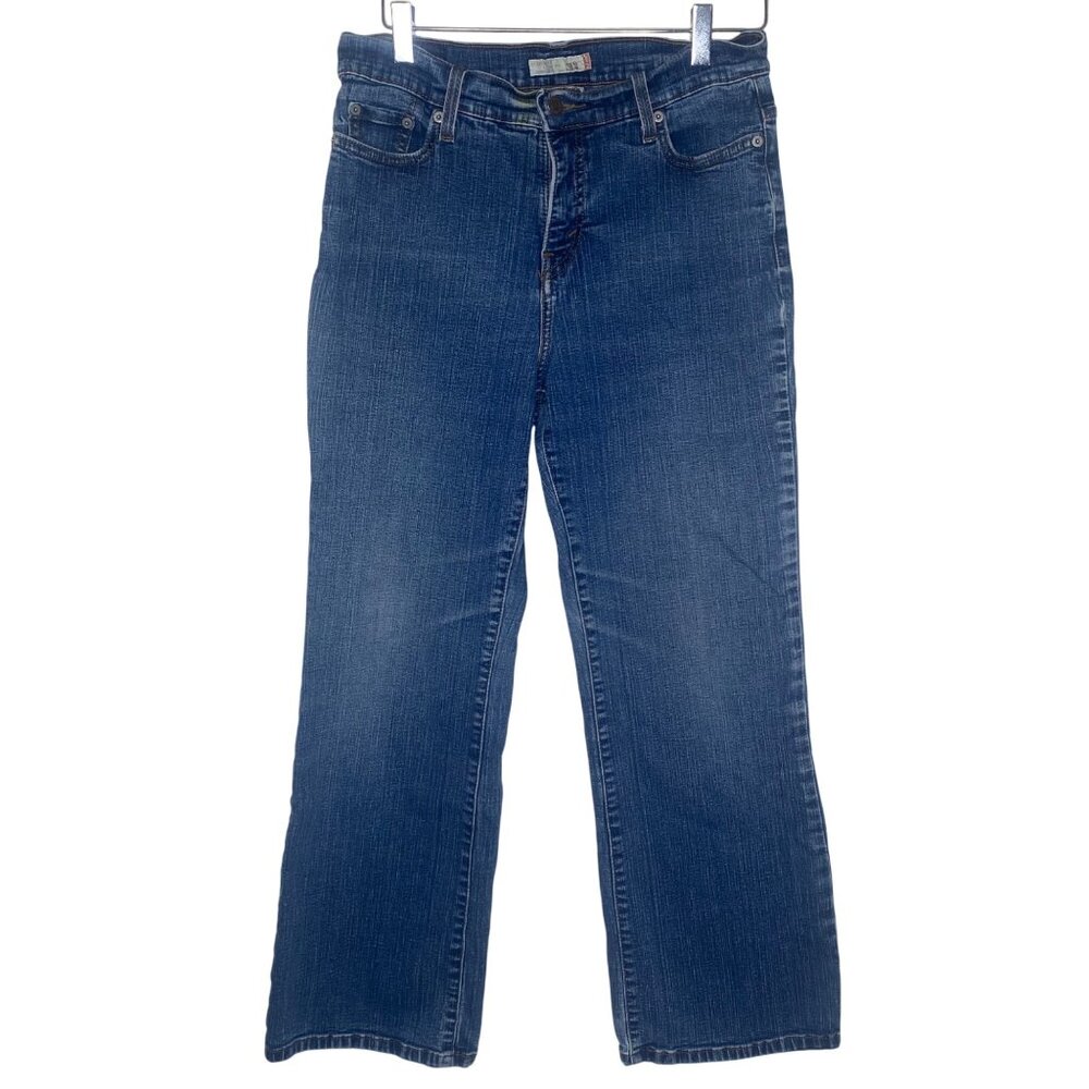 Levis 512 Jeans Womens Size 12P Perfectly Slimming Bootcut Medium Wash Stretch D